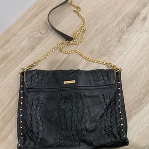 Rebecca Minkoff - black leather crossbody bag